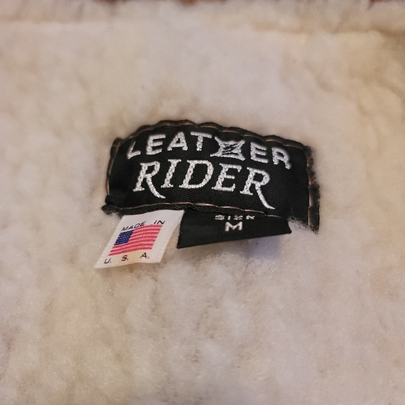 LEATHER RIDER Vest Size M - Picture 5 of 6